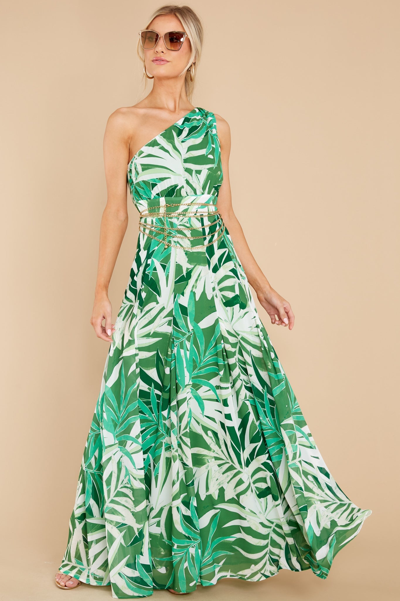 An Affair To Remember Green Multi Print Maxi Dress