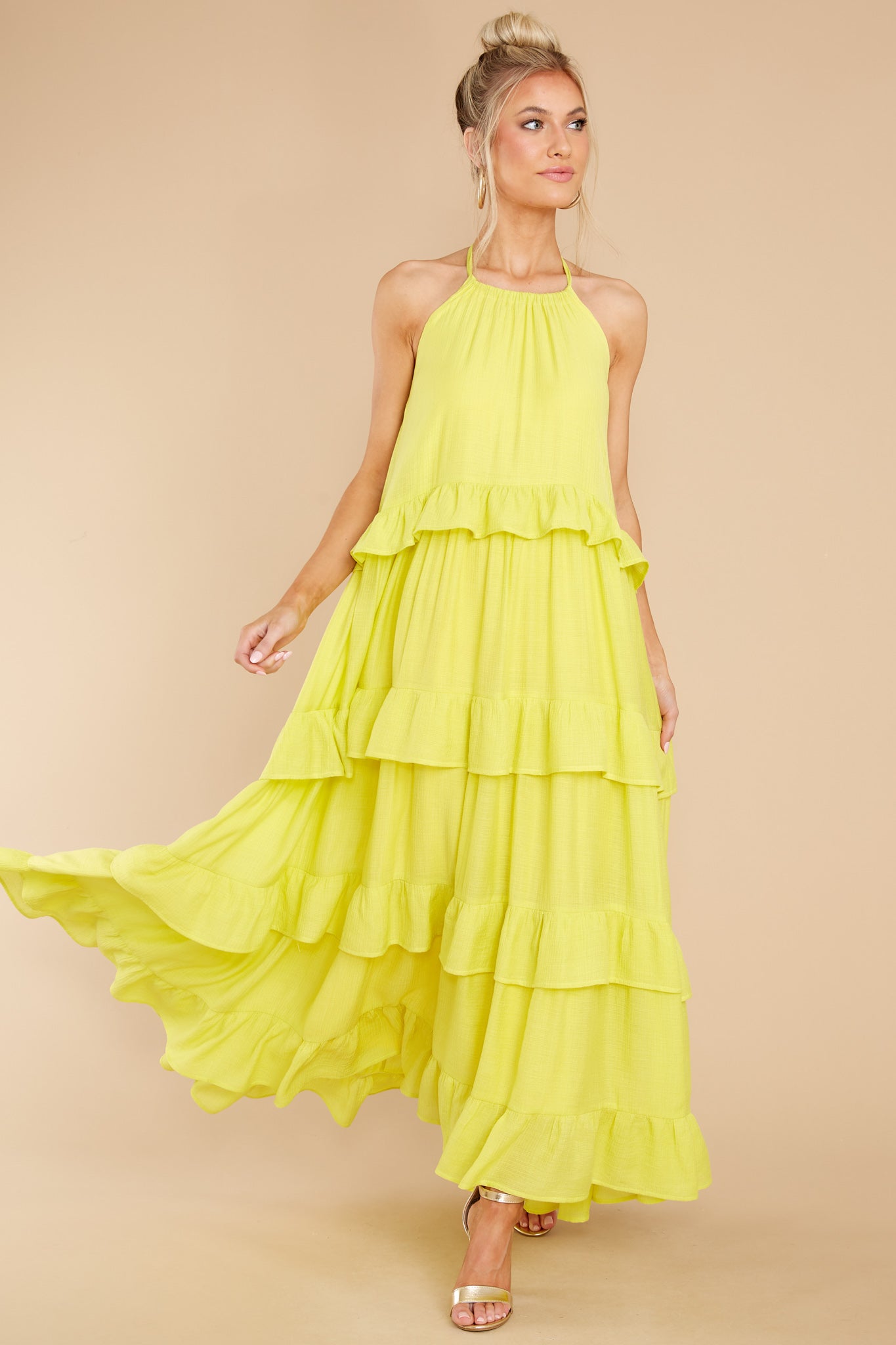 Sun Gazer Lemonade Yellow Maxi Dress