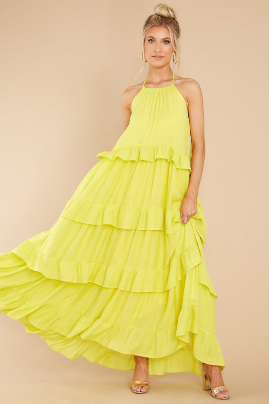 Sun Gazer Lemonade Yellow Maxi Dress