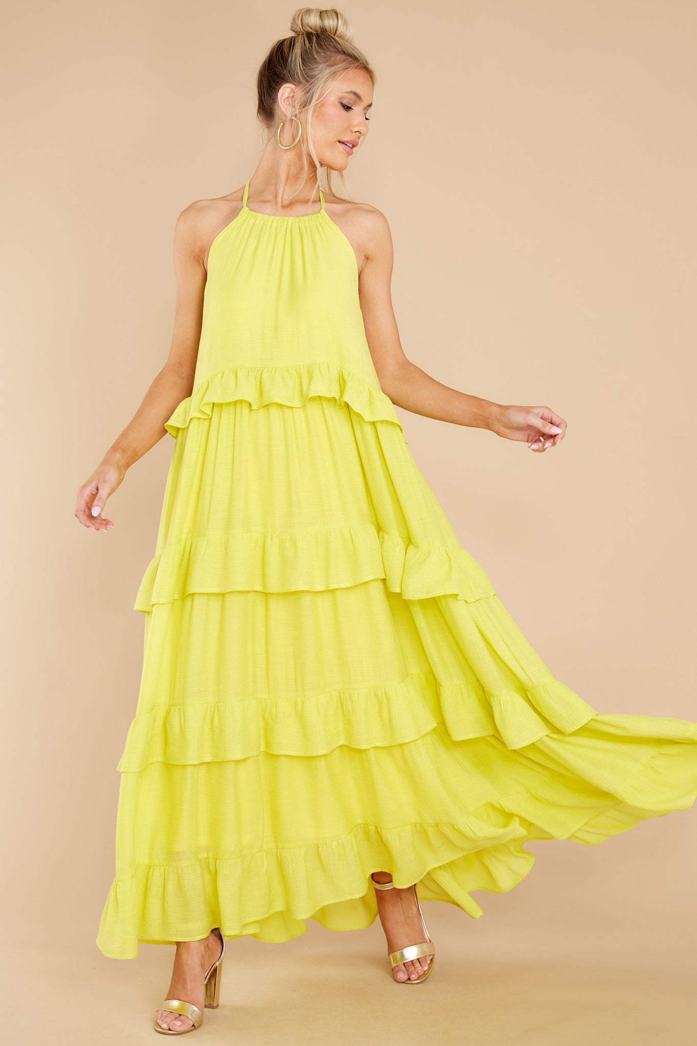 Sun Gazer Lemonade Yellow Maxi Dress