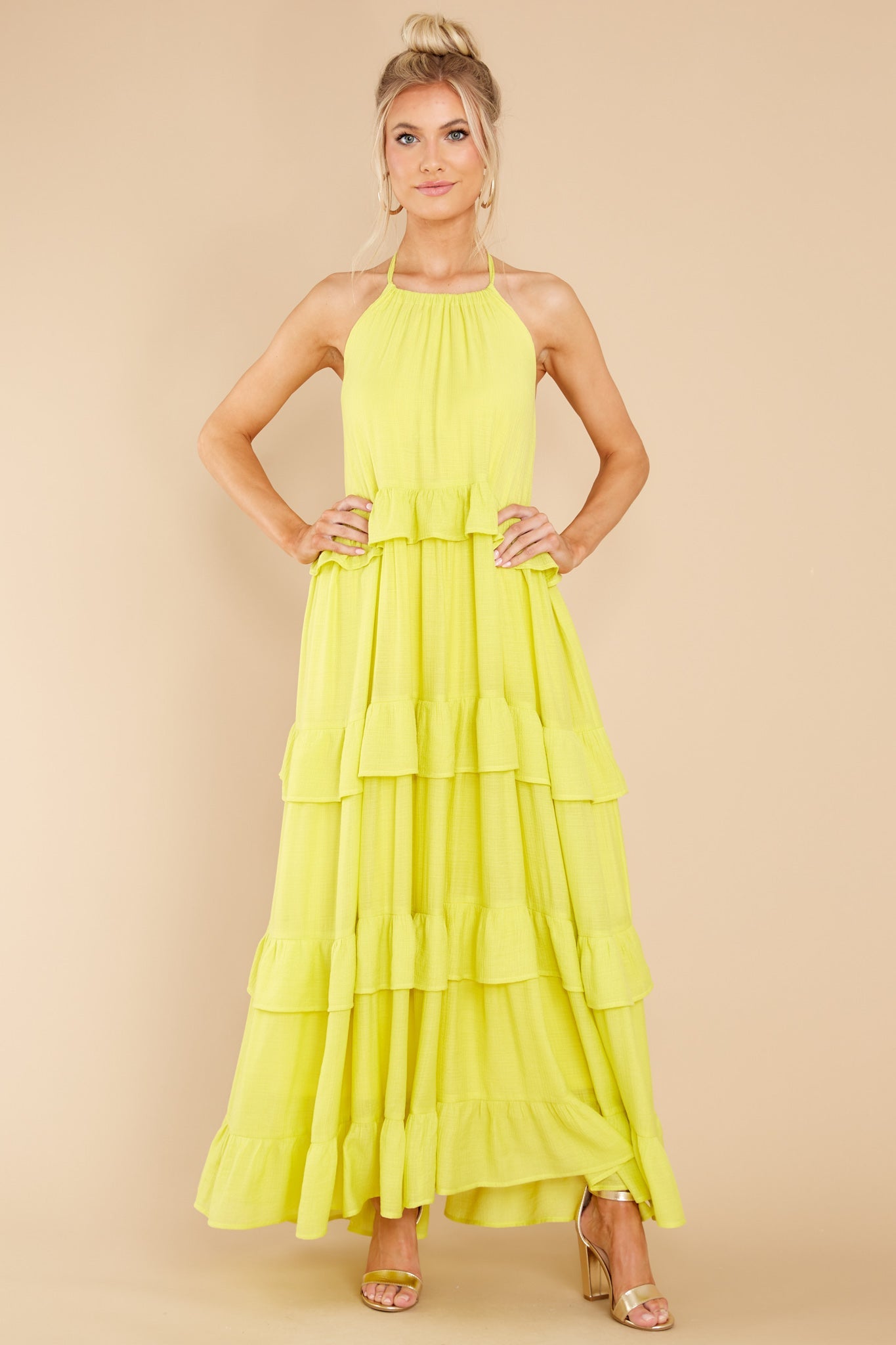 Sun Gazer Lemonade Yellow Maxi Dress