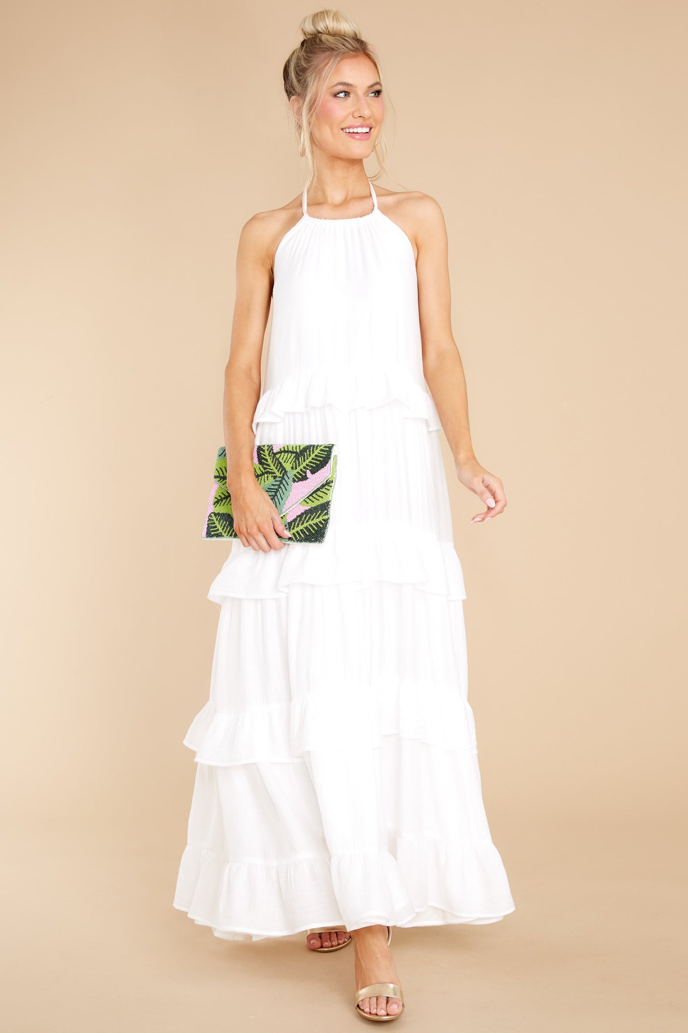 Sun Gazer White Maxi Dress