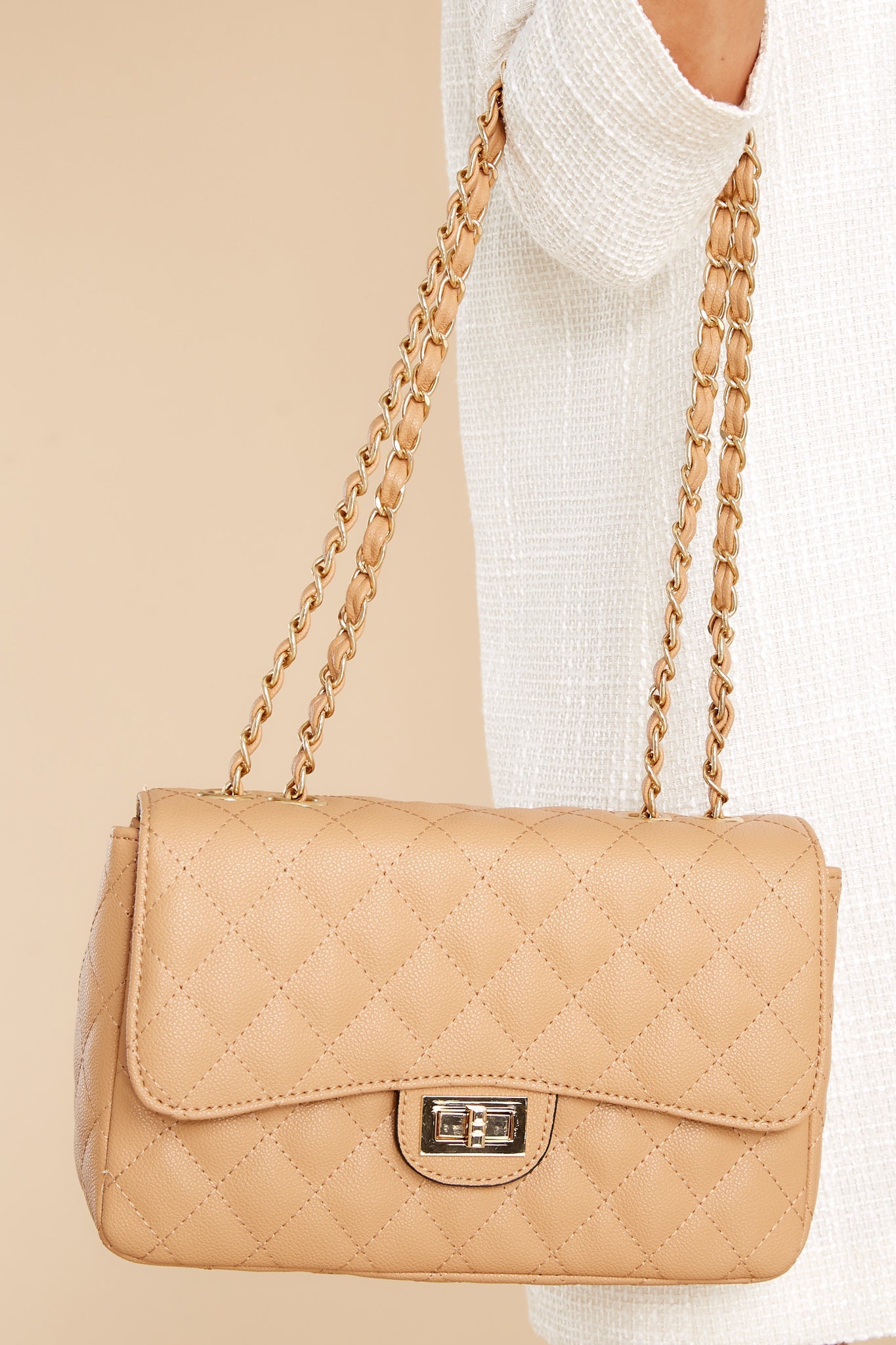 Look No Further Light Camel Bag