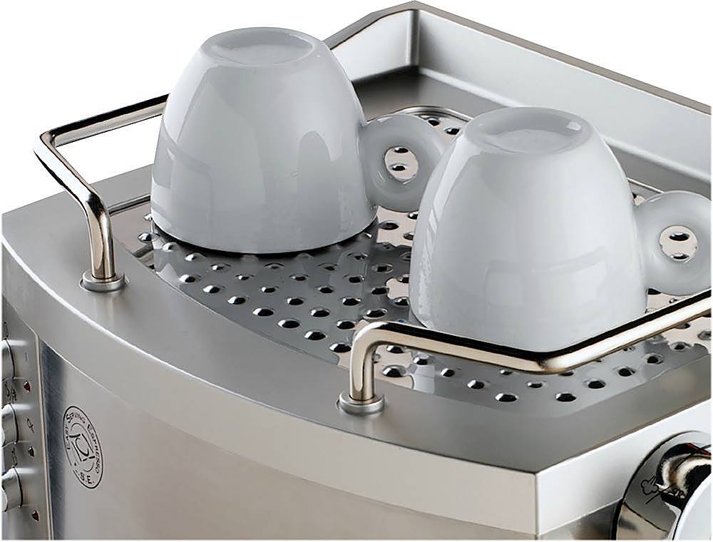 De'Longhi - Espresso Machine with 15 bars of pressure, Milk Frother and removable water tank - Stainless Steel