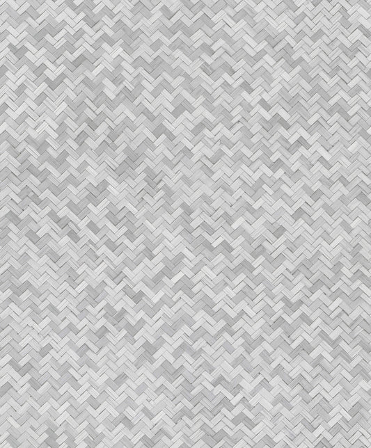 Rattan Grey Wallpaper from Eden Collection by Galerie Wallcoverings