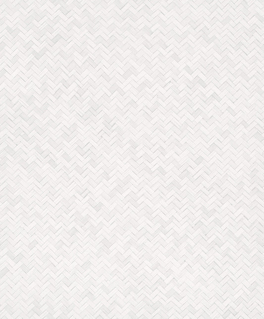 Rattan White Wallpaper from Eden Collection by Galerie Wallcoverings