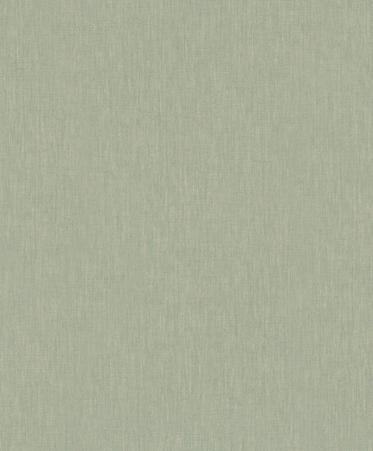 Linen Green Wallpaper from Eden Collection by Galerie Wallcoverings