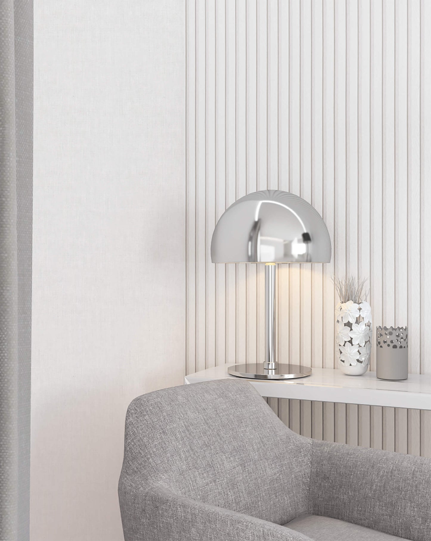 Wood Stripe Greige Wallpaper from Eden Collection by Galerie Wallcoverings