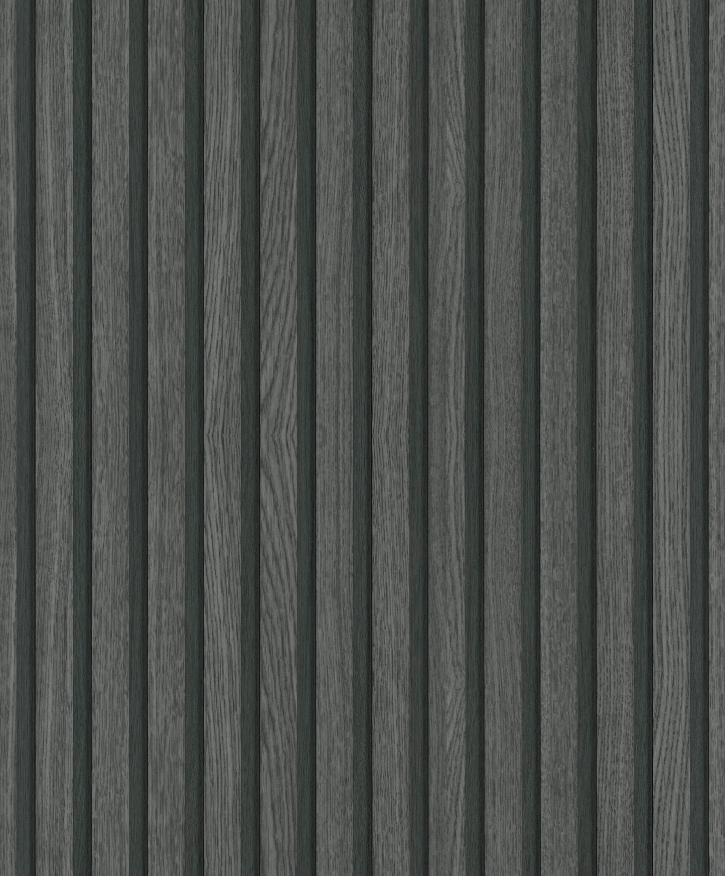 Wood Stripe Black/Anthracite Wallpaper from Eden Collection by Galerie Wallcoverings