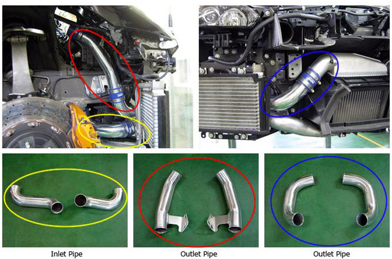 HKS 09+ Nissan GT-R Intercooler Pipe Kit 2 inlet/4 outlet (hks13002-AN003)