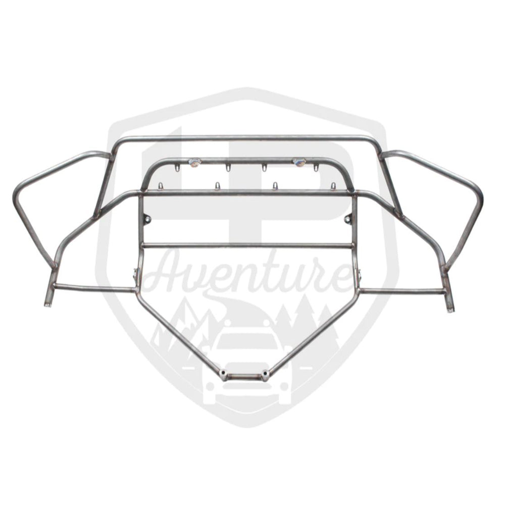 LP Aventure 2019+ Subaru Forester Large Bumper Guard w/Front Plate - Bare (lpaFLP-FTA-19-GUARD-B)