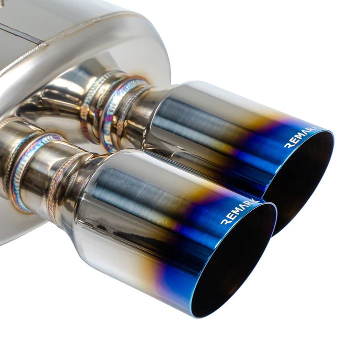 Remark 15-21 Subaru WRX/STi 4in Quad Cat-Back Exhaust Titanium Stainless Non-Resonated (remRK-C4076S-01T)