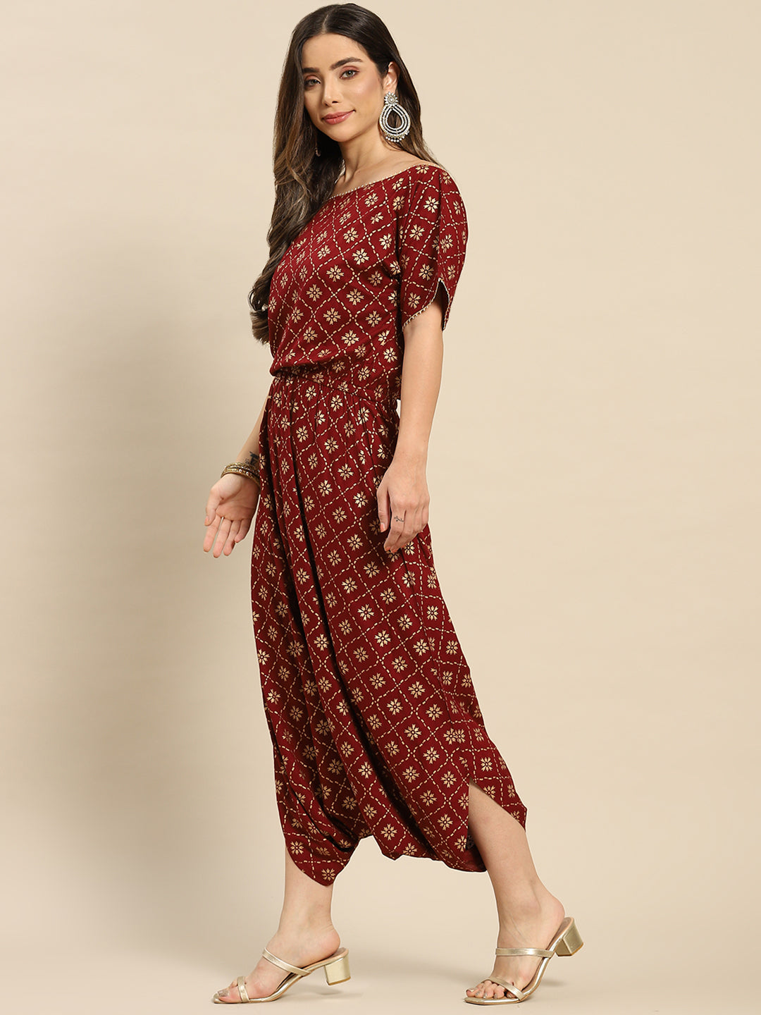 Drop Shoulder dhoti jumpsuit