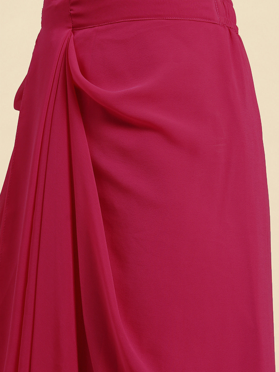 Cape top with draped skirt