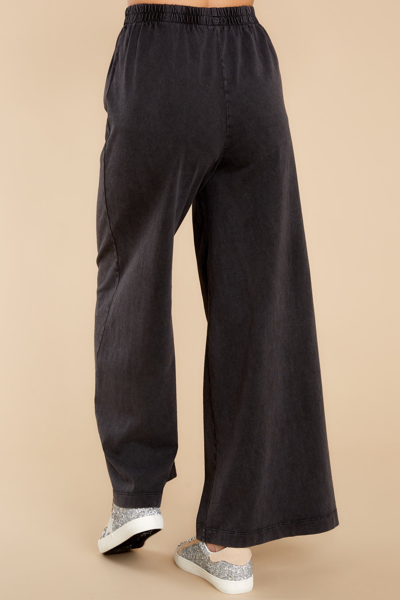 Scout Black Cotton Jersey Pants