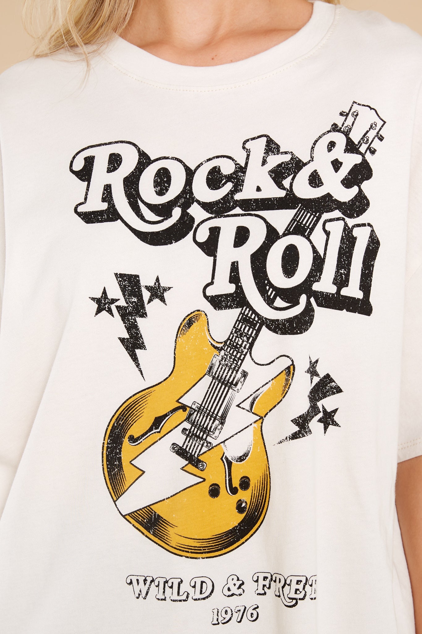 Like A Rock Star Sand Graphic Tee