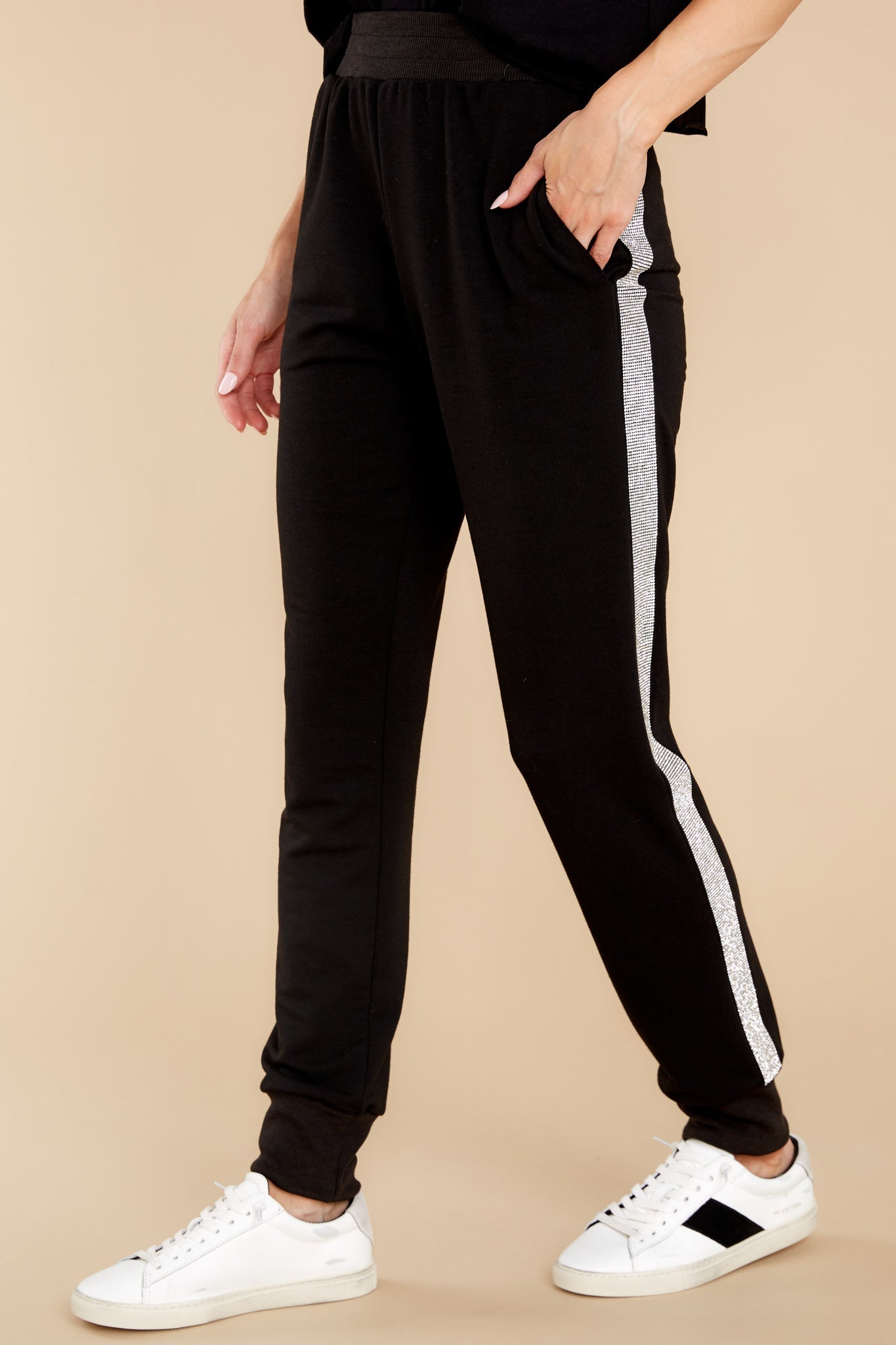Lights Out Black Joggers