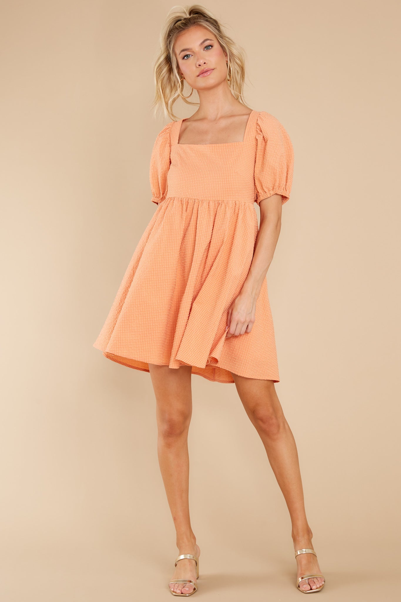One Kiss Away Peach Dress
