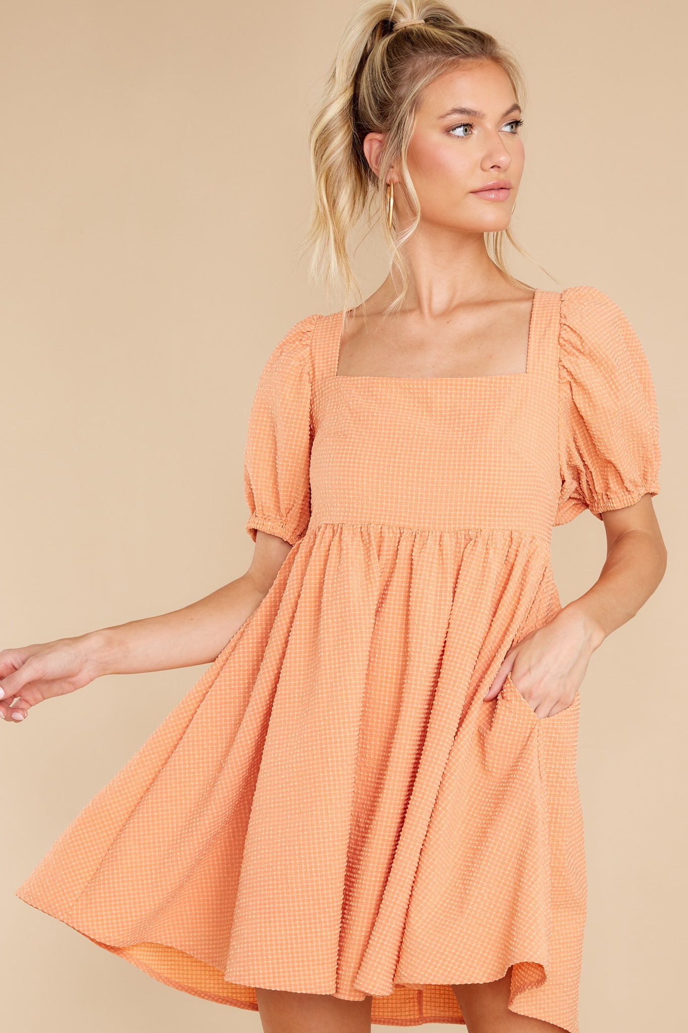 One Kiss Away Peach Dress