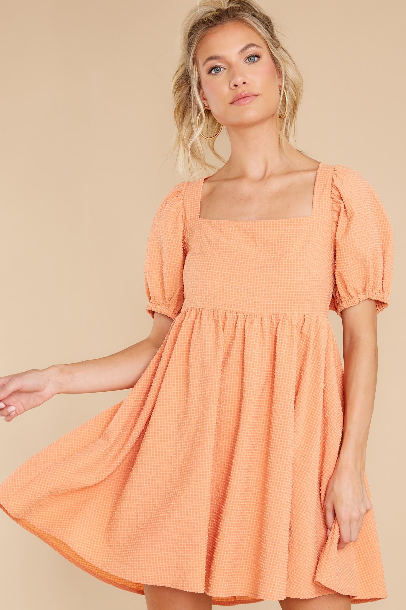 One Kiss Away Peach Dress