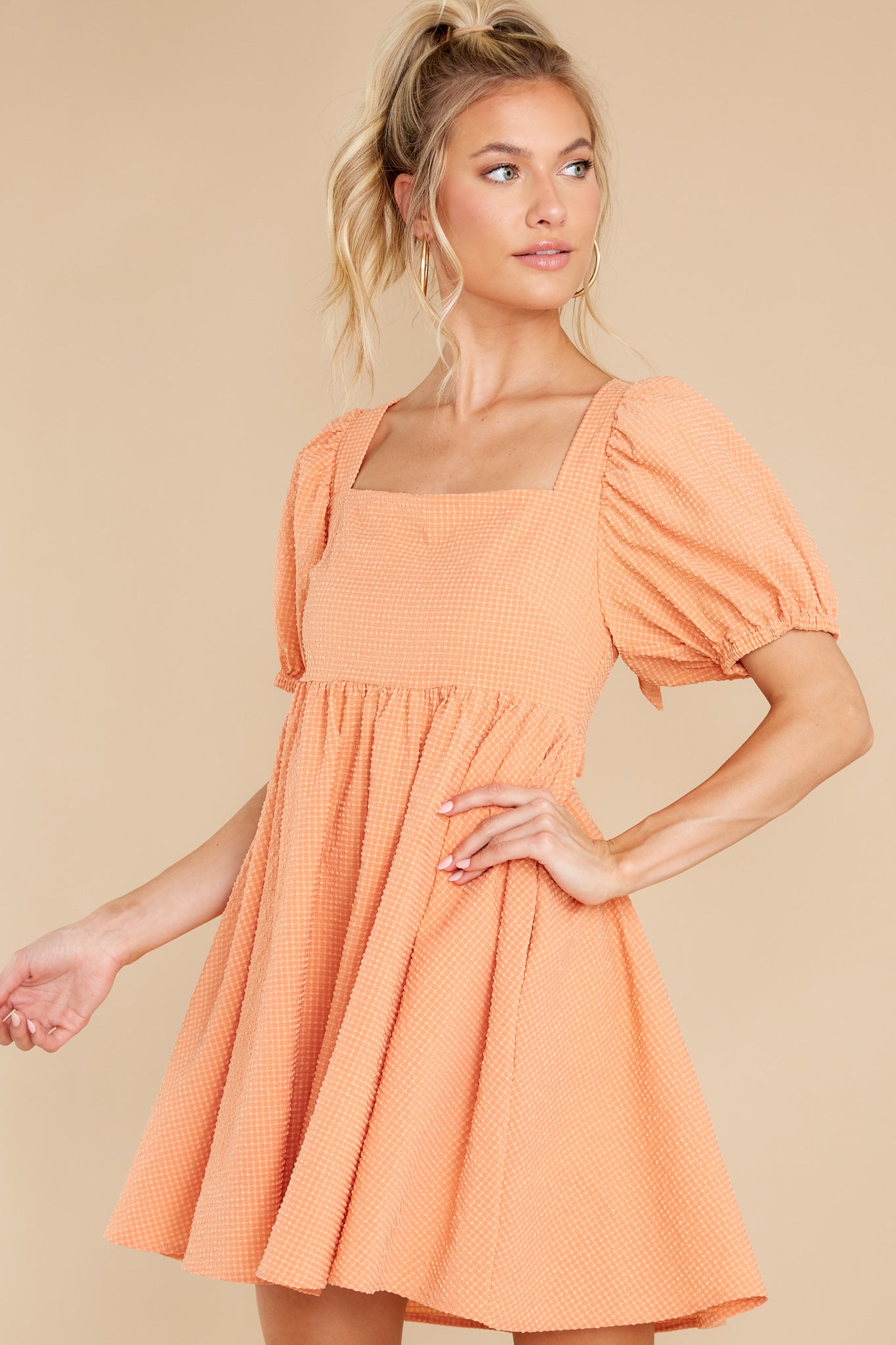 One Kiss Away Peach Dress