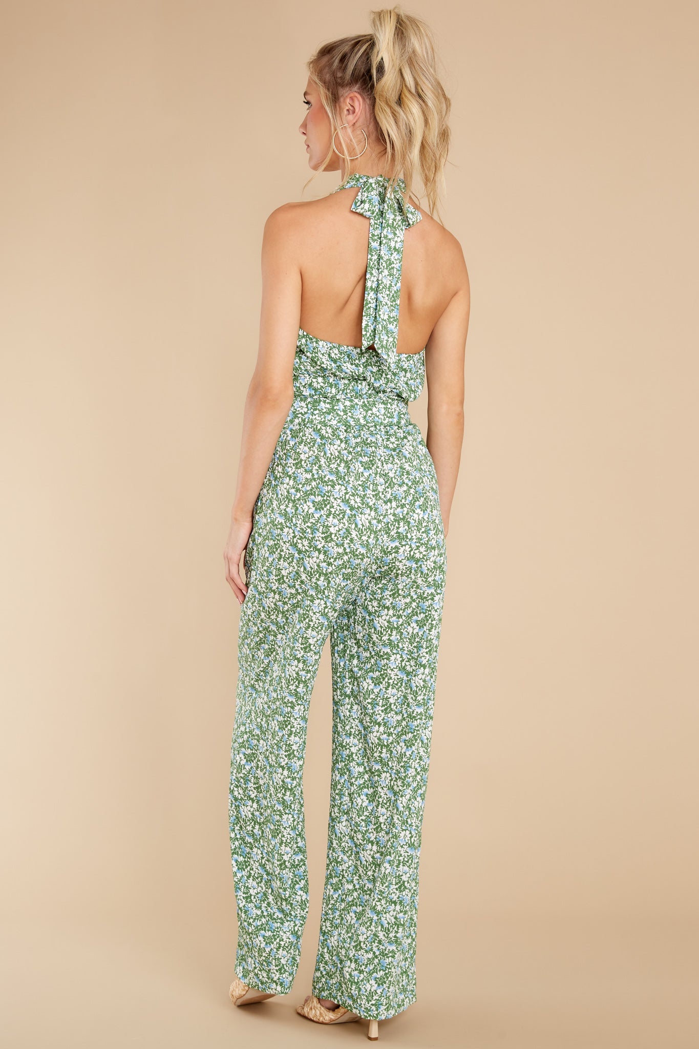 Settle Down Green Floral Print Two Piece Set