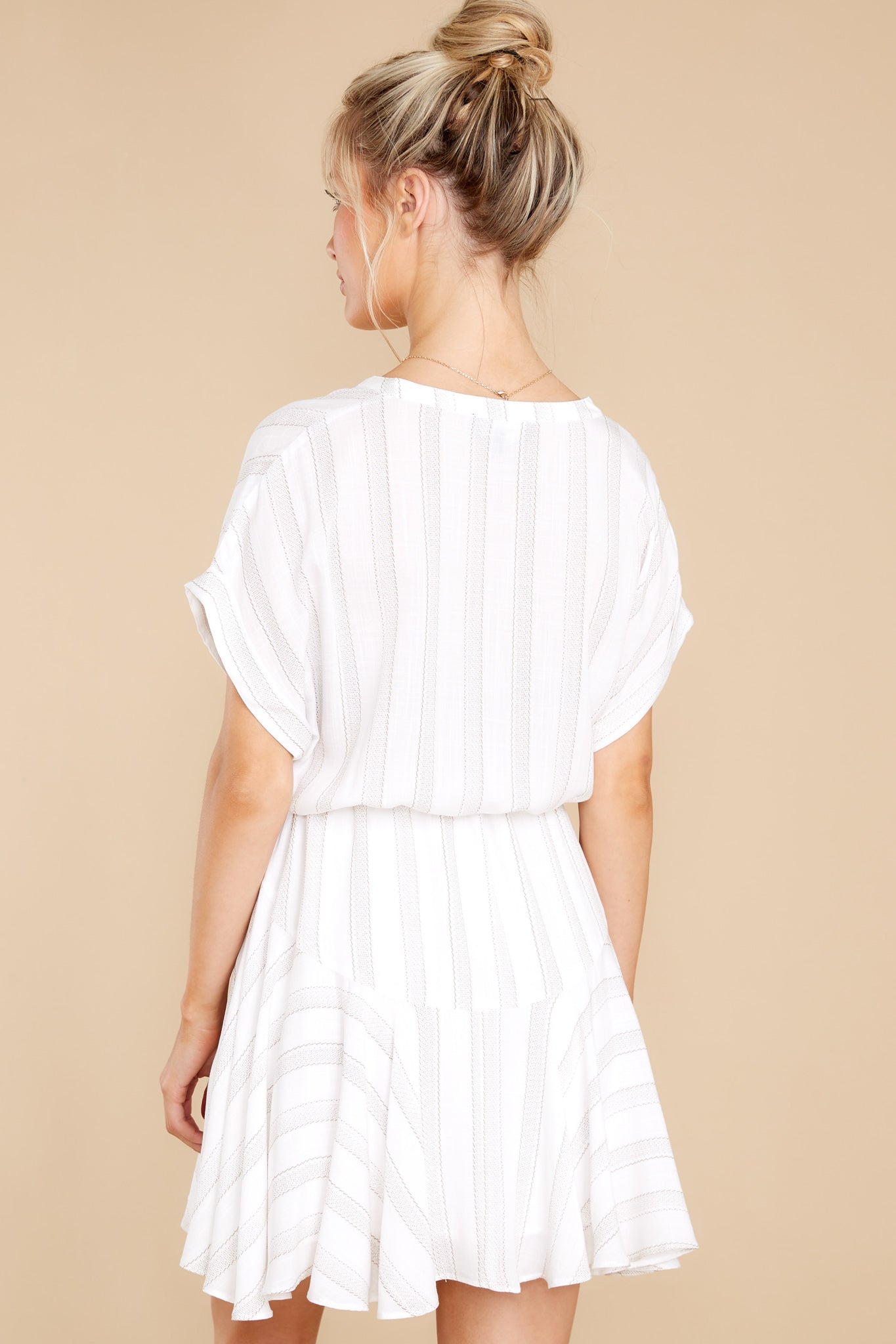 Welcome To My Dreams White Stripe Dress