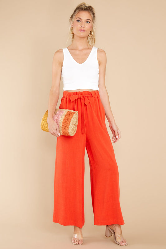 Set Apart Orange Red Palazzo Pants