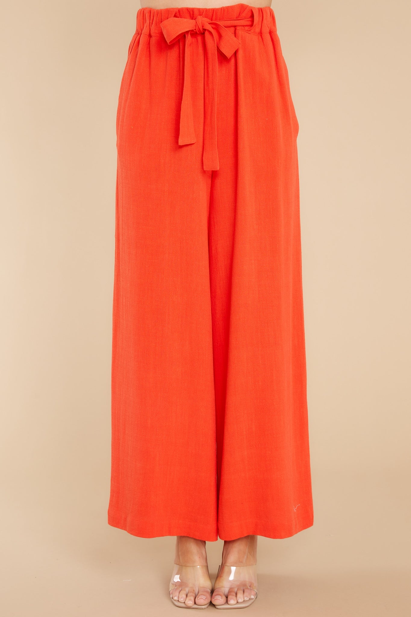 Set Apart Orange Red Palazzo Pants