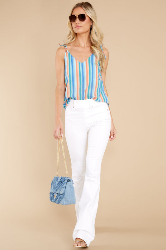 Let The Sun Shine Blue Honfleur Striped Camisole