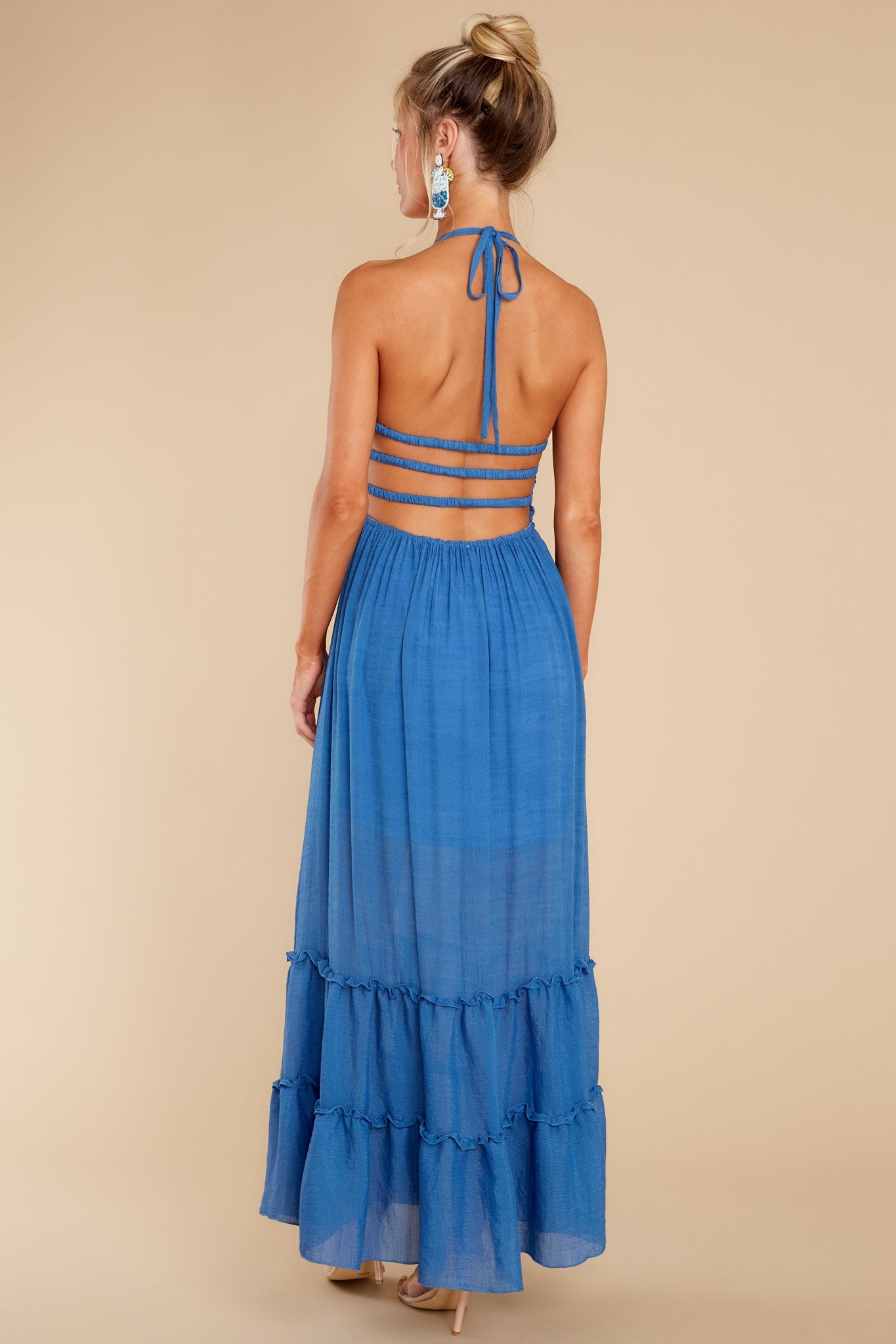 Stick Around Blue Maxi Dress