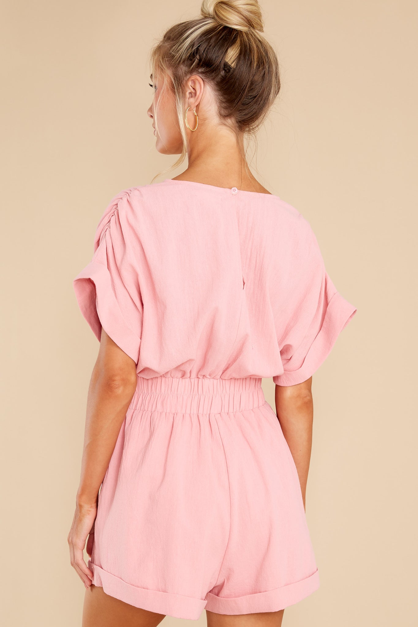 Travel The World Pink Romper