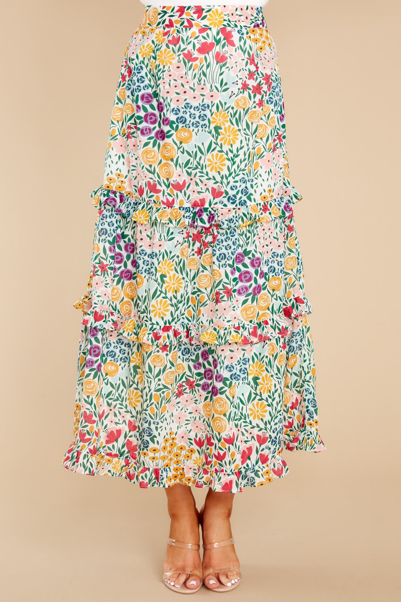 Lindsay Meadow White Skirt