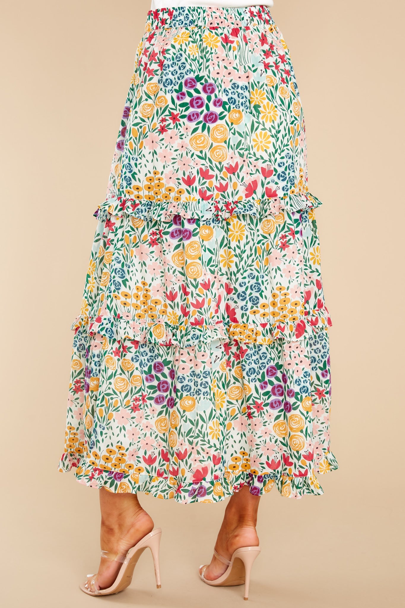 Lindsay Meadow White Skirt