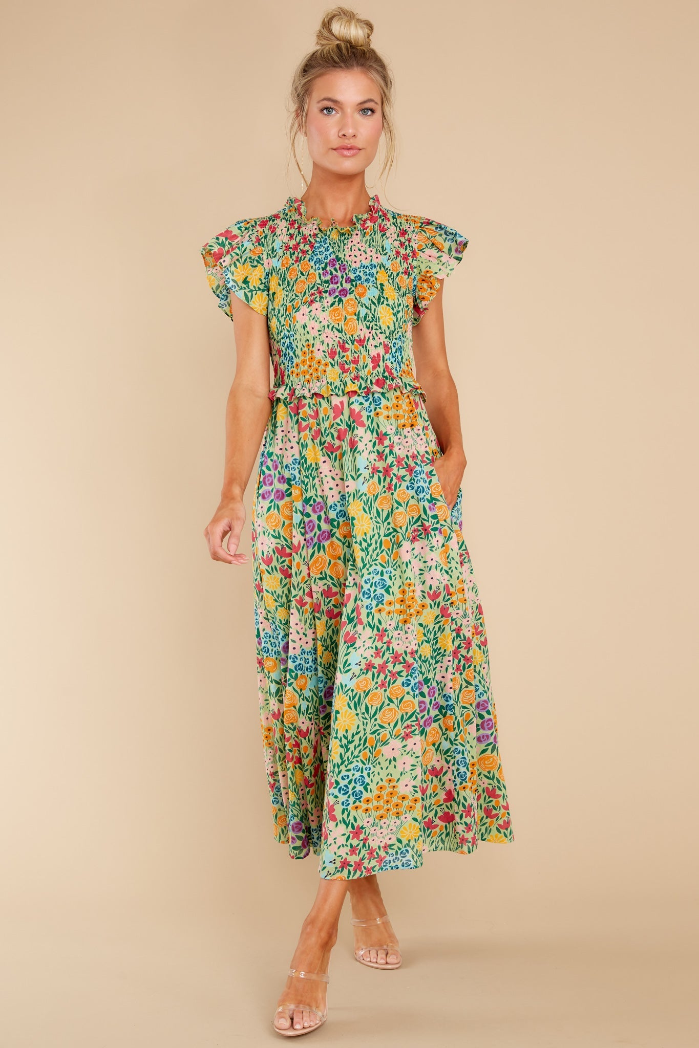 Lila Meadow Mint Dress