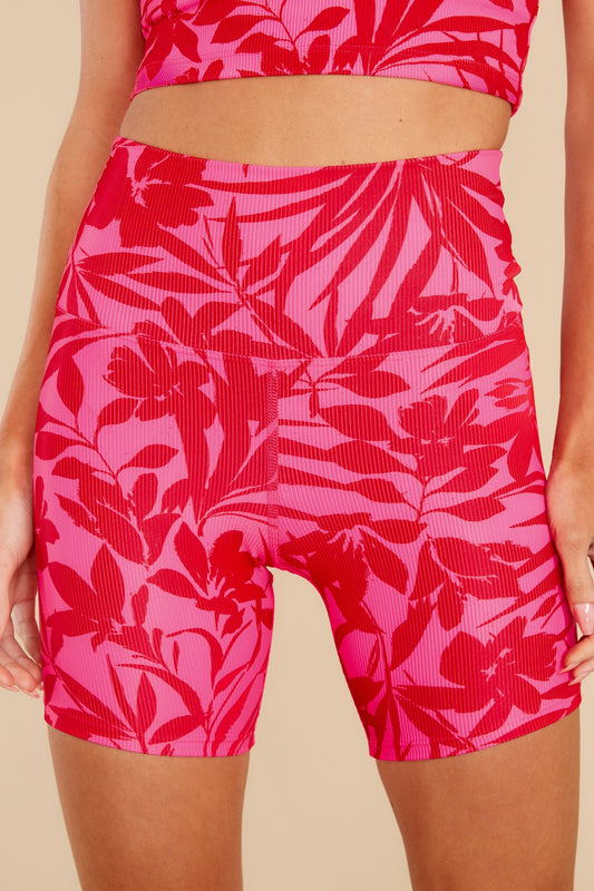 Bike Neon Hibiscus Short