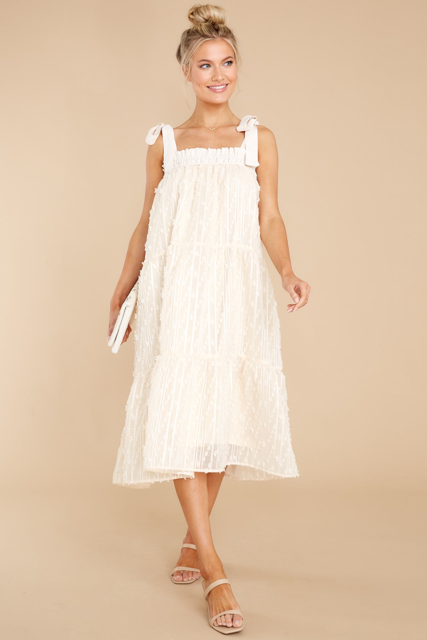 Sweet Lady Ivory Midi Dress