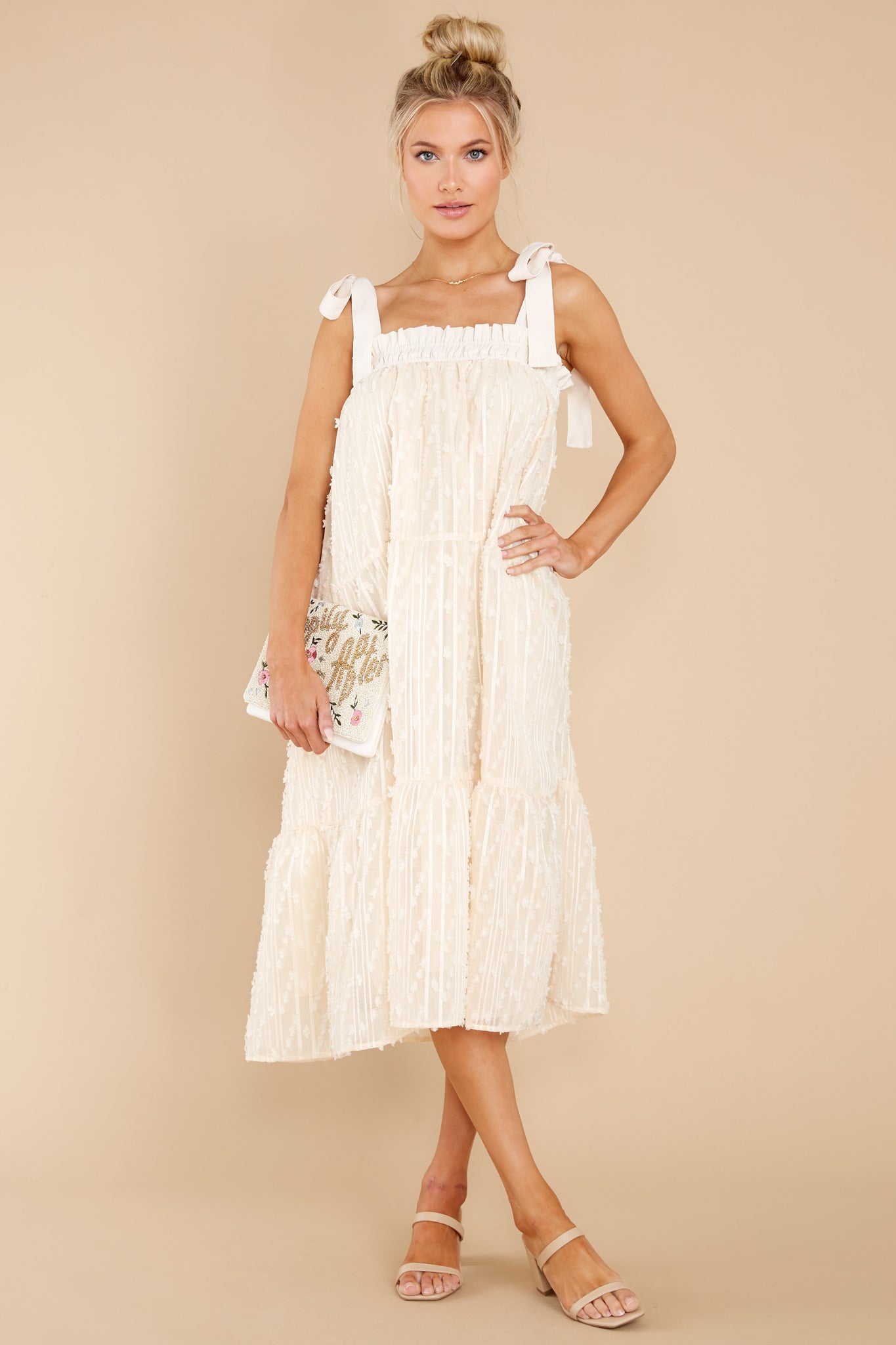 Sweet Lady Ivory Midi Dress