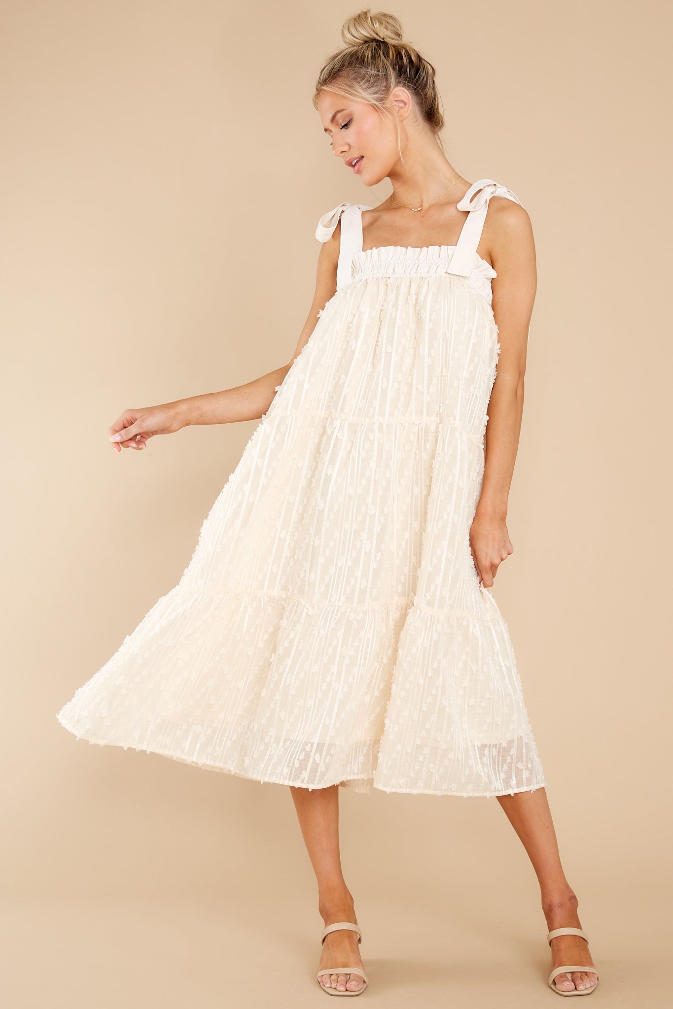 Sweet Lady Ivory Midi Dress