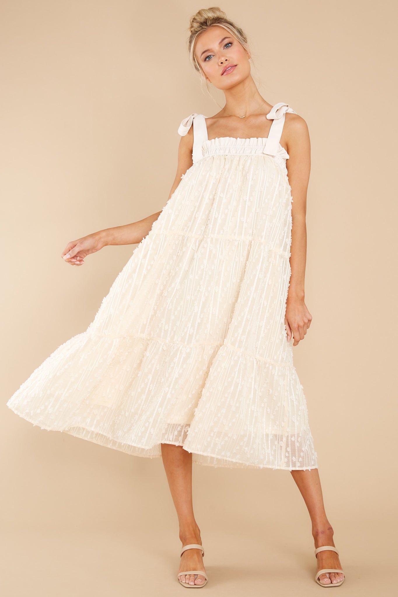 Sweet Lady Ivory Midi Dress