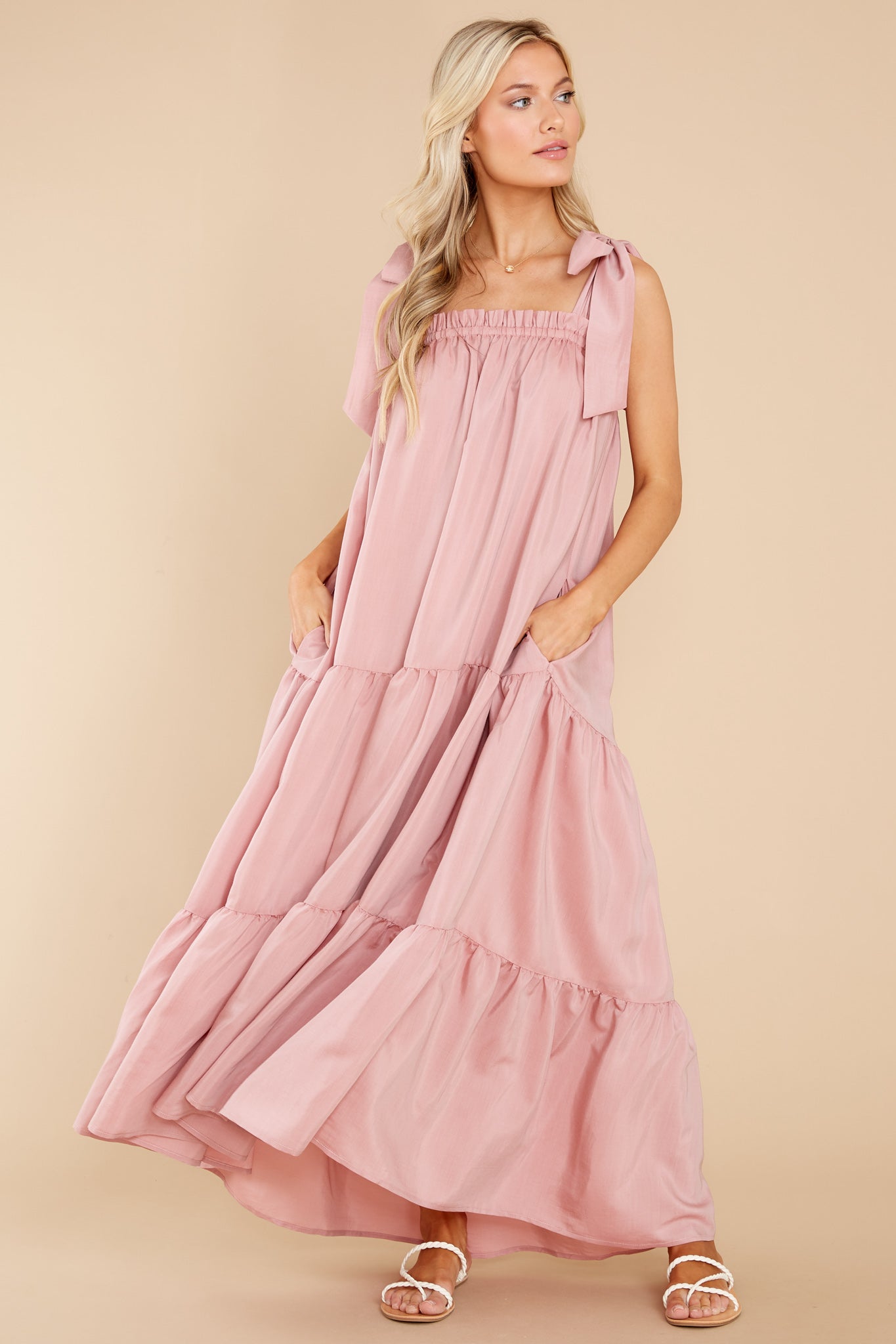 Starry Skies Blush Maxi Dress