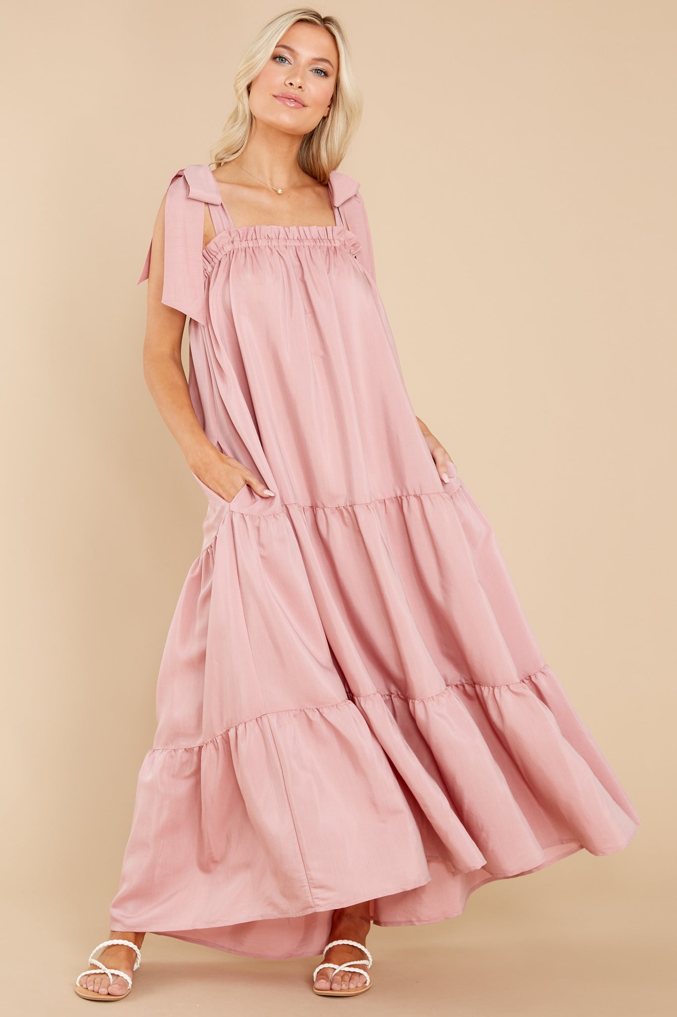 Starry Skies Blush Maxi Dress