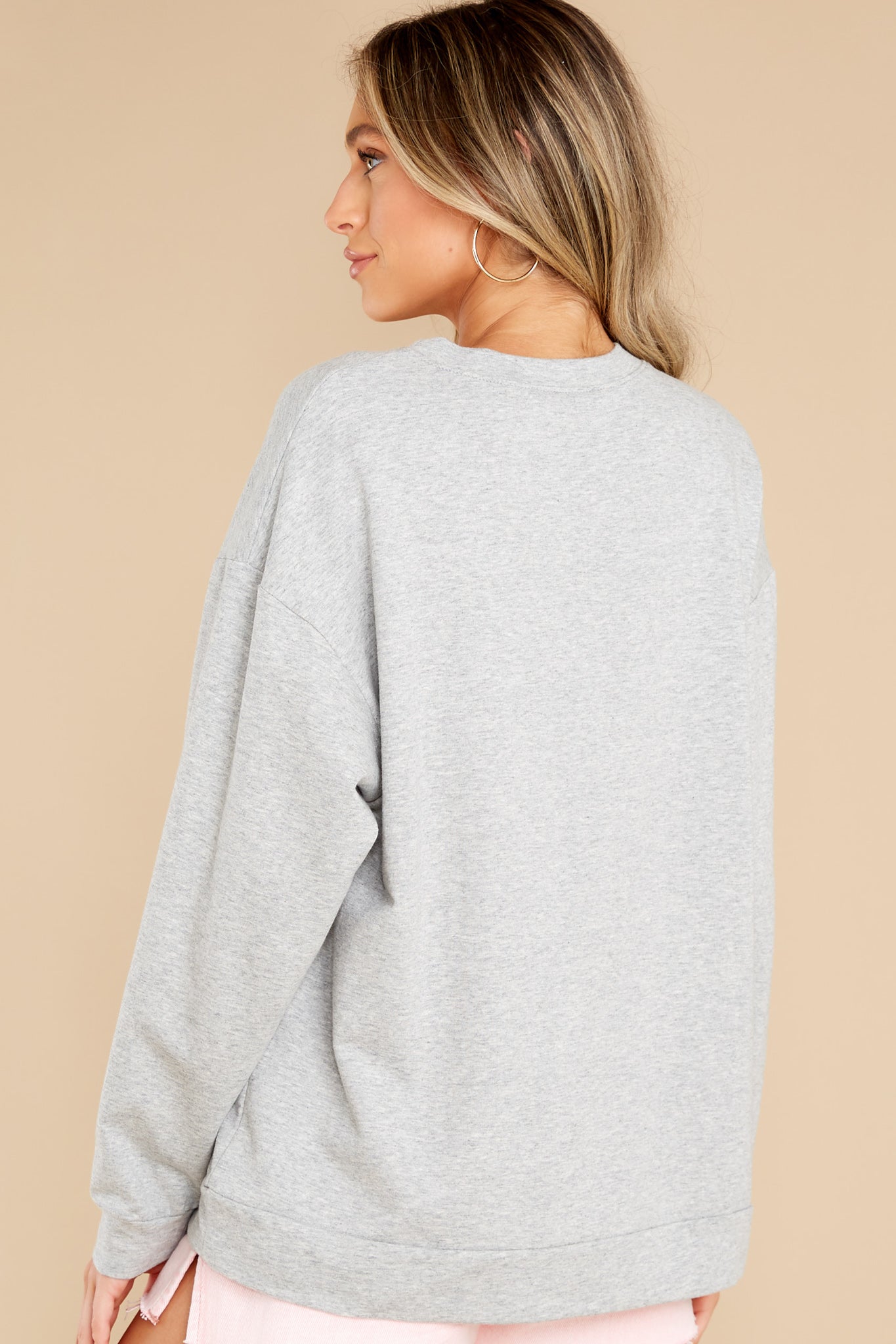 Time For Adventure Grey Graphic Sweatshirt