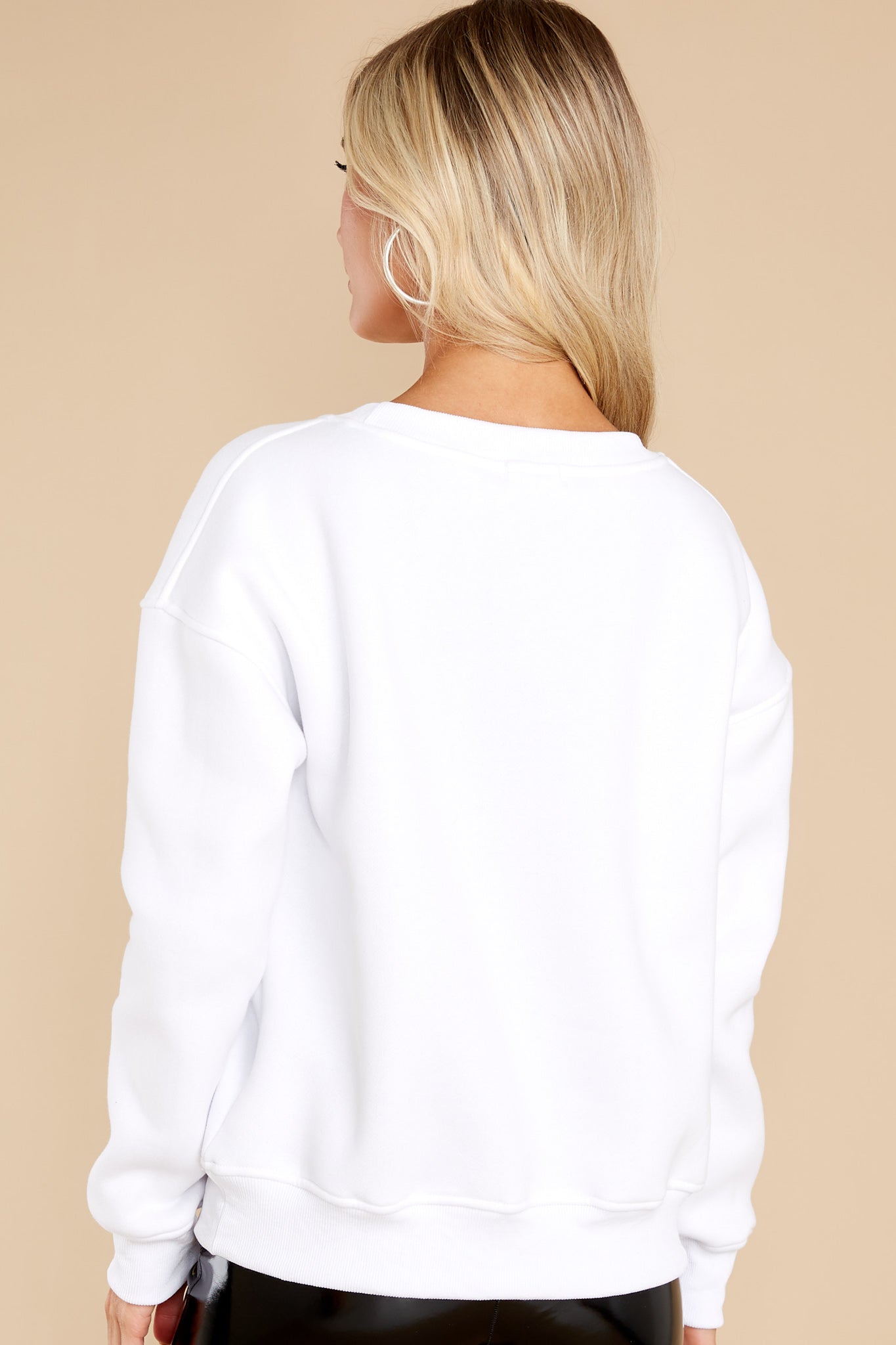 Meet Me At The Altar White Sweatshirt
