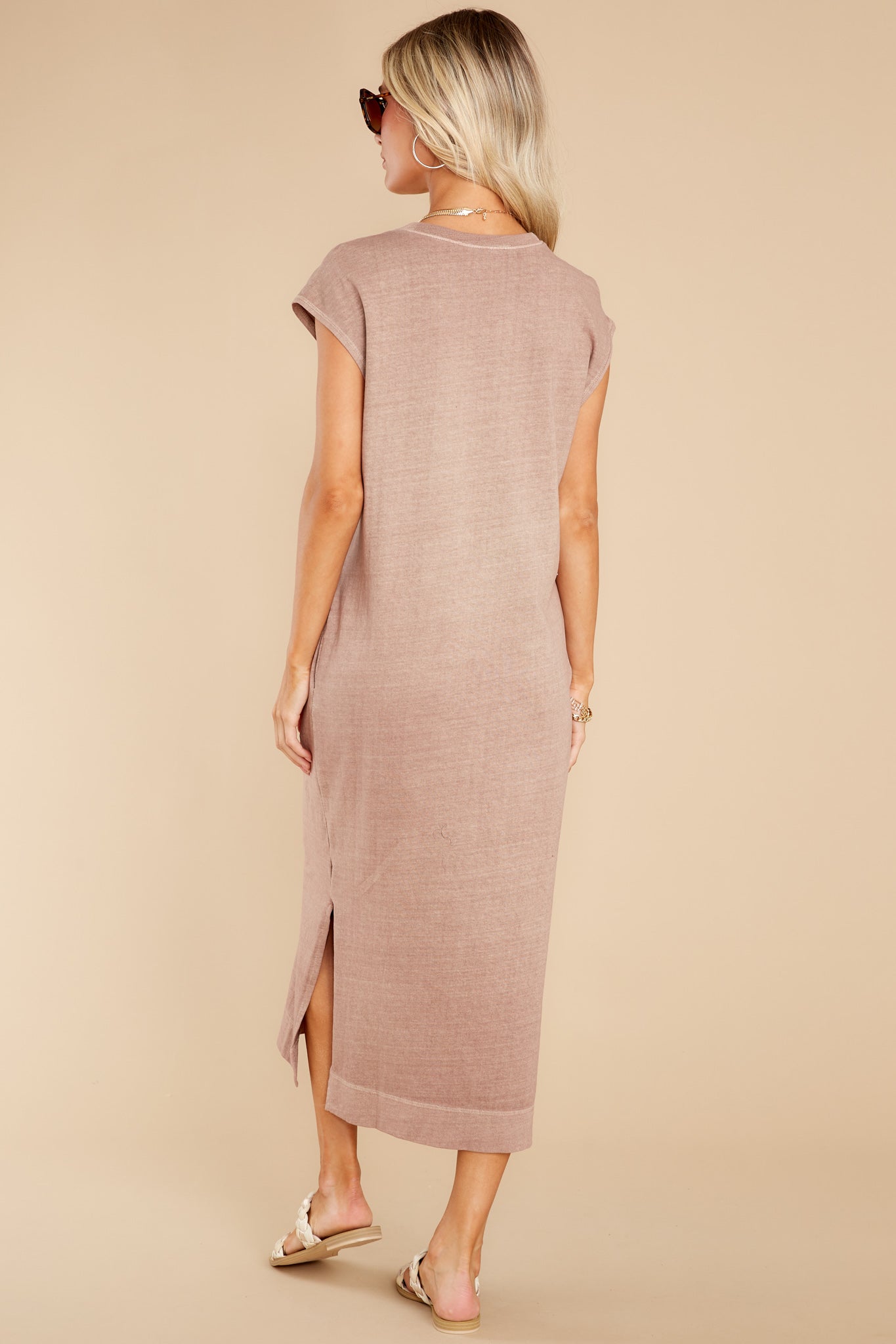 Everything I Wanted Light Mocha Midi Dress