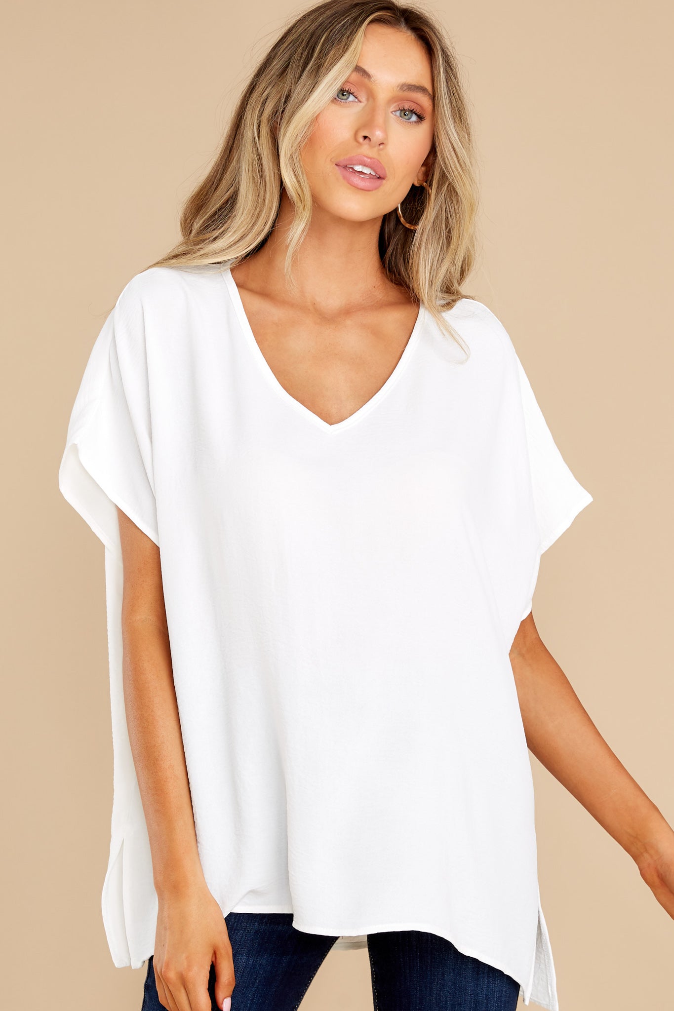 No Frills Ivory Top