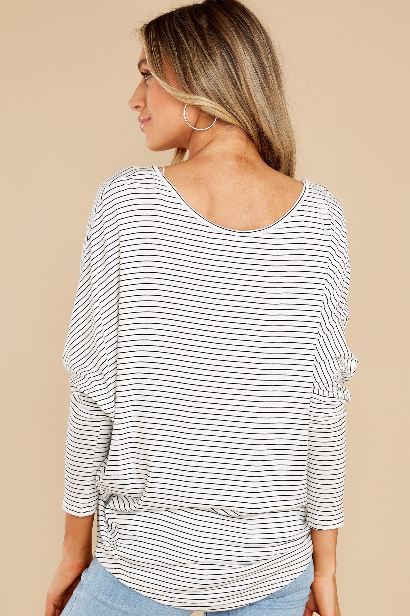News Travels Fast White Stripe Tee