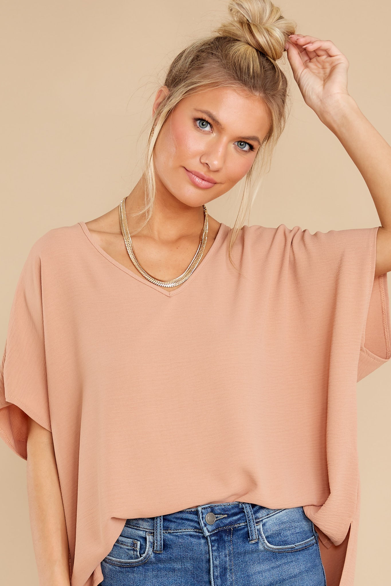 No Frills Apricot Top