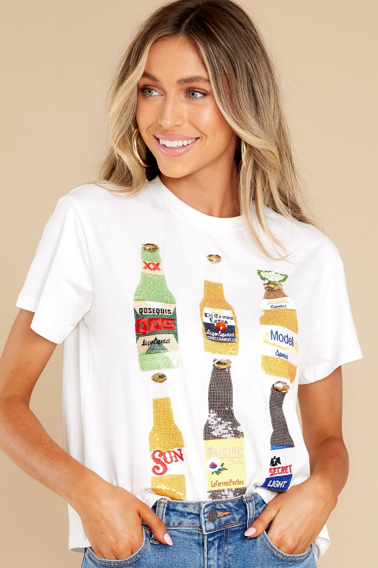 Cinco White Beer Tee