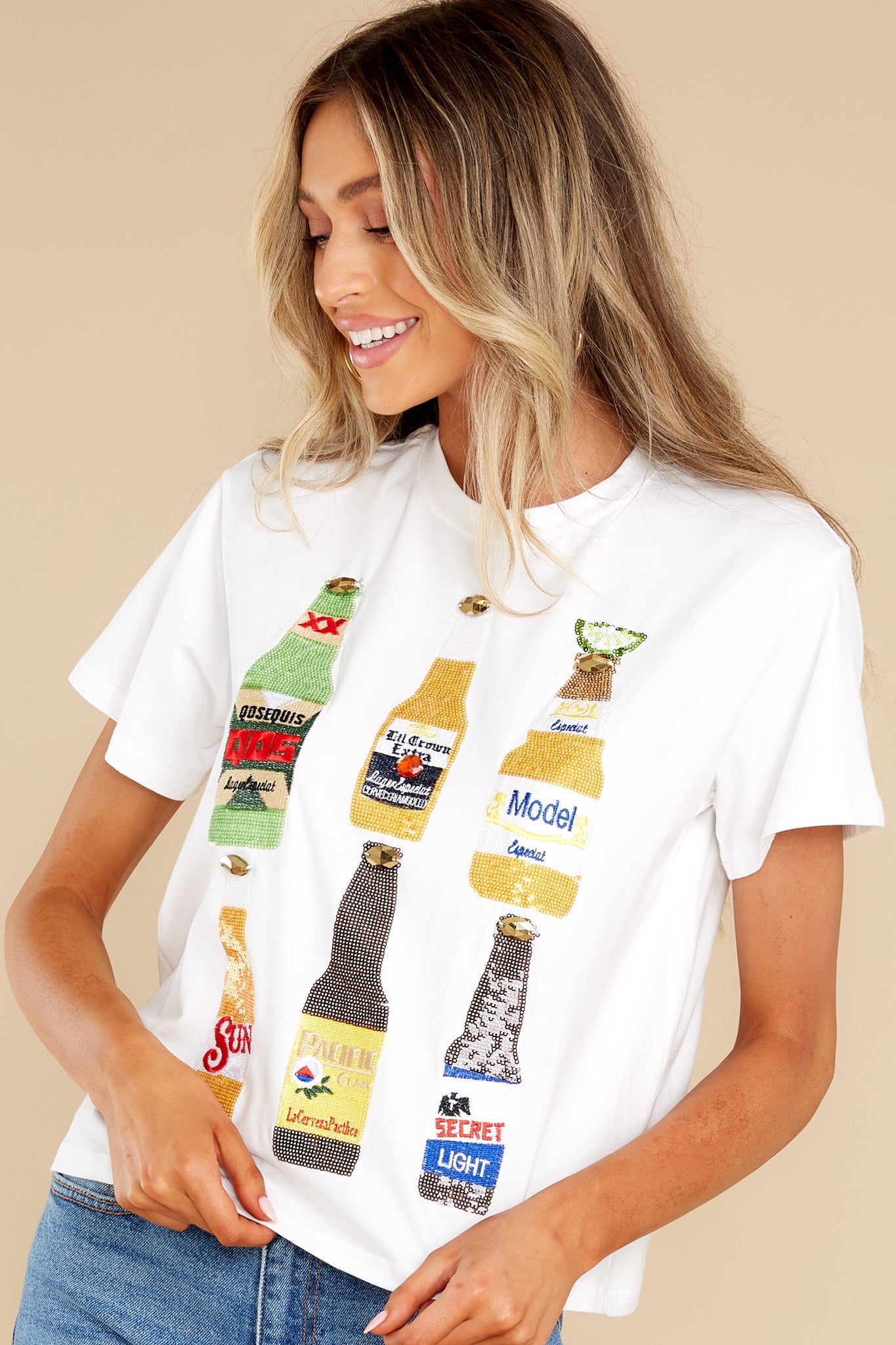 Cinco White Beer Tee